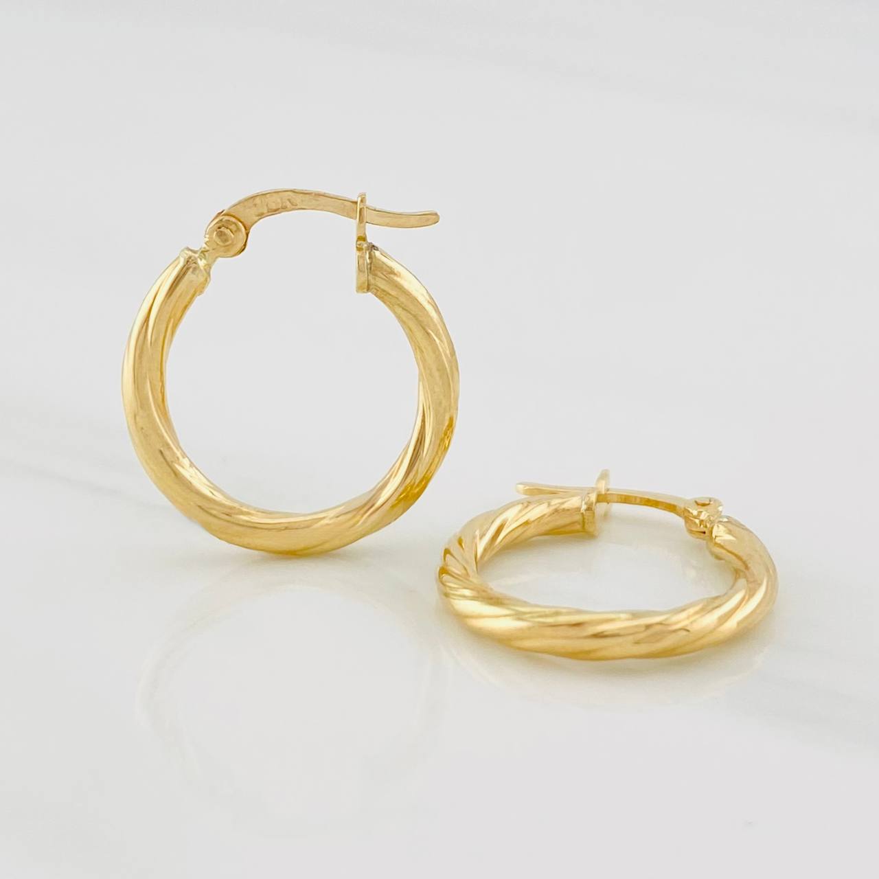 Candongas Mary 1.5g / 3/4 in Oro Amarillo 18K