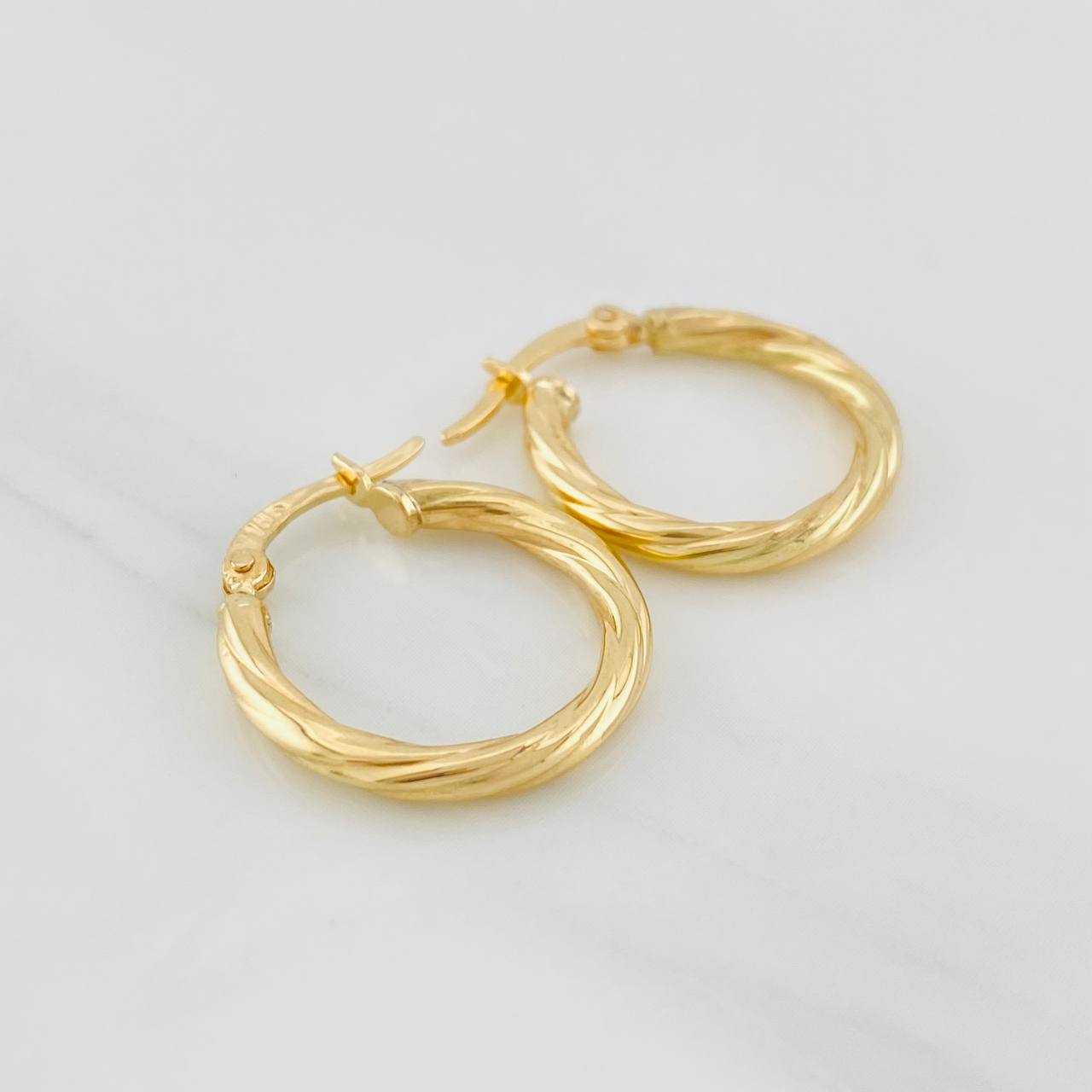 Candongas Mary 1.5g / 3/4 in Oro Amarillo 18K