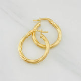 Candongas Mary 1.3g / 3/4 in Oro Amarillo 18K