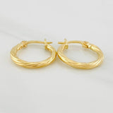 Candongas Mary 0.9g / 1/2 in Oro Amarillo 18K