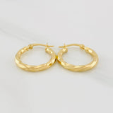 Candongas Kari 1.4g / 3/4 in Oro Amarillo 18K