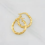 Candongas Kari 1.4g / 3/4 in Oro Amarillo 18K