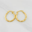 Candongas Kari 1.4g / 3/4 in Oro Amarillo 18K