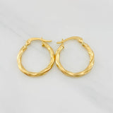 Candongas Kari 1.4g / 3/4 in Oro Amarillo 18K