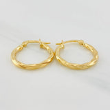 Candongas Kari 1.4g / 3/4 in Oro Amarillo 18K