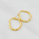 Candongas Kari 1.4g / 3/4 in Oro Amarillo 18K