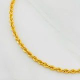 Rope Bracelet 2.15g / 7 in / 2.73mm Yellow Gold 18K