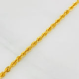 Rope Bracelet 2.15g / 7 in / 2.73mm Yellow Gold 18K
