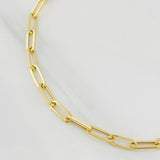 Paperclip Bracelet 2.05g / 6 1/2 in / 3.41mm Yellow Gold 18K