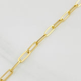Paperclip Bracelet 2.05g / 6 1/2 in / 3.41mm Yellow Gold 18K