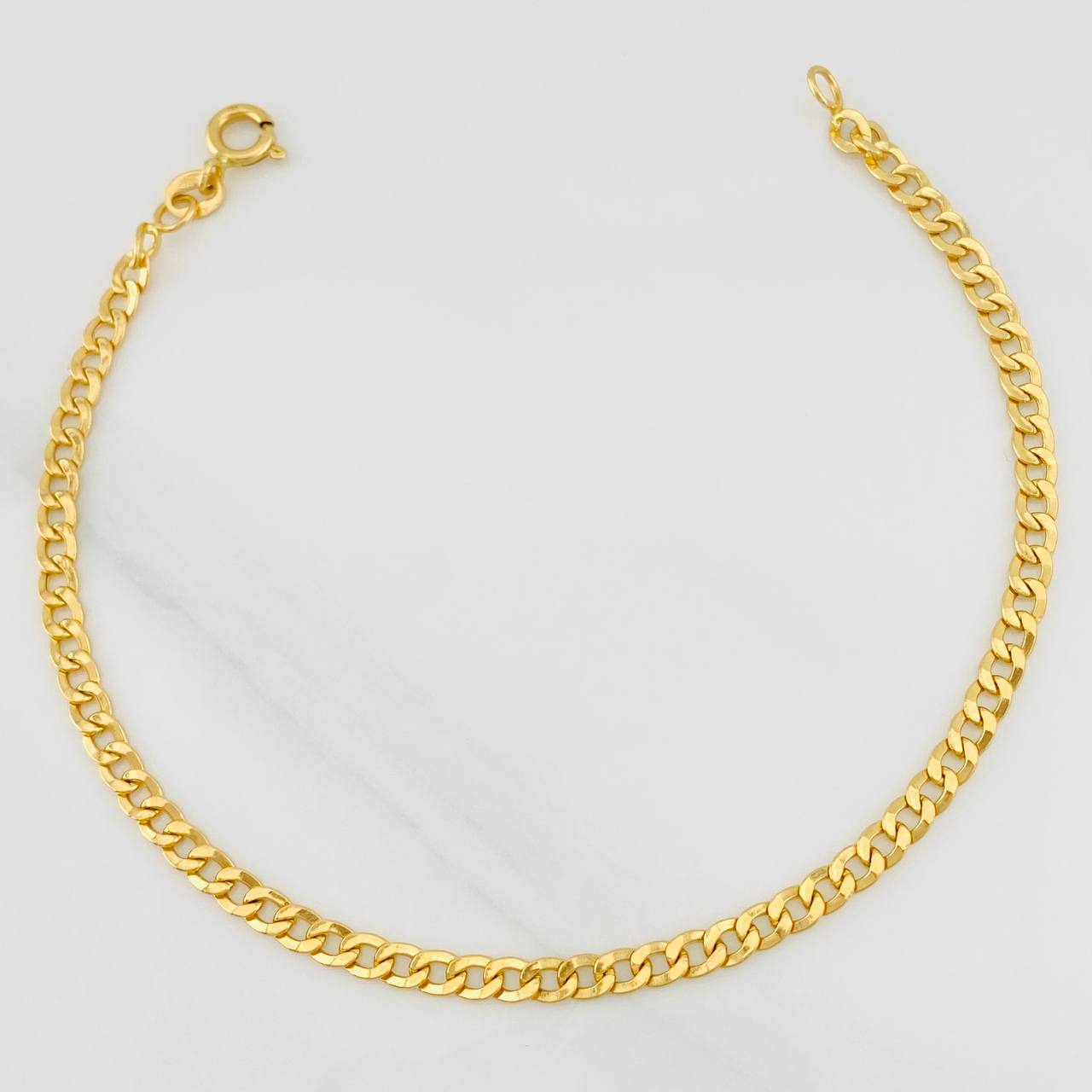 Cuban Links Bracelet 2.5g / 8 in / 3.32mm Yellow Gold 18K
