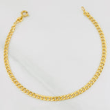 Cuban Links Bracelet 2.5g / 8 in / 3.32mm Yellow Gold 18K
