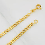 Cuban Links Bracelet 2.5g / 8 in / 3.32mm Yellow Gold 18K