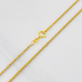 Franco Chain 2g / 22 in / 1.28mm Two-Tone Yellow White 18K Gold