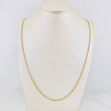 Franco Chain 2g / 22 in / 1.28mm Two-Tone Yellow White 18K Gold