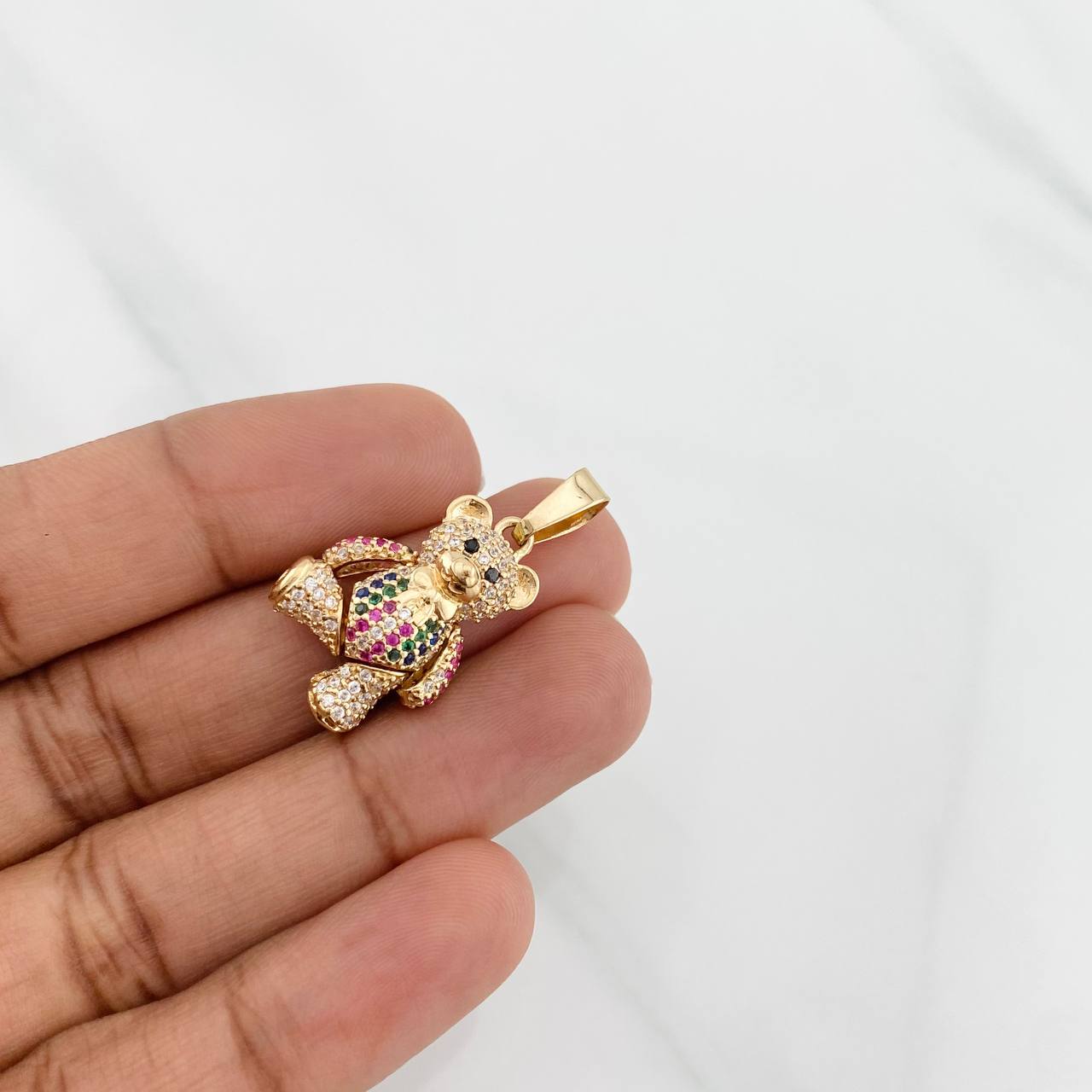 Dije Oso Articulado 4.75g / 1 1/4 in Oro Amarillo 18K