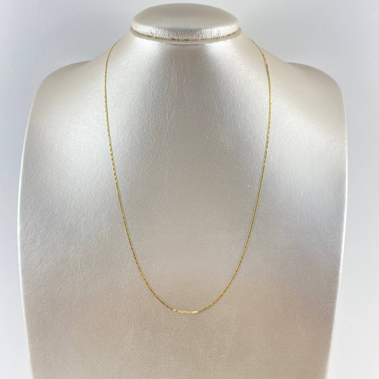 Cadena Plana 3.65gr / 60cm / 1.2mm Oro Amarillo +3 18K