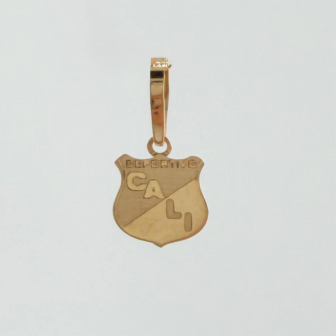 Dije Escudo Deportivo Cali 0.5gr / 1 in / Oro Amarillo 18K ©