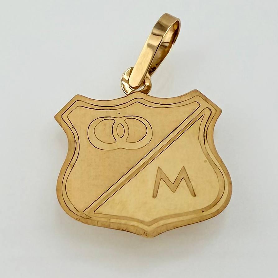 Dije Escudo Deportivo Millonarios1.1gr / 1 in / Oro Amarillo 18K ©