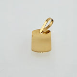 Dije Placa Rectangular Ovalada 0.55gr / 3/4 in / Oro Amarillo 18K ©