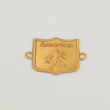 Charm Deportivo America Shield 0.6gr / 1 in / 18K Yellow Gold ©