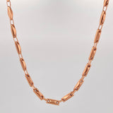 Cadena Rustica Barril Rombo 13.3gr / 24 1/2 in / 3.65mm Oro Rosa 18K $