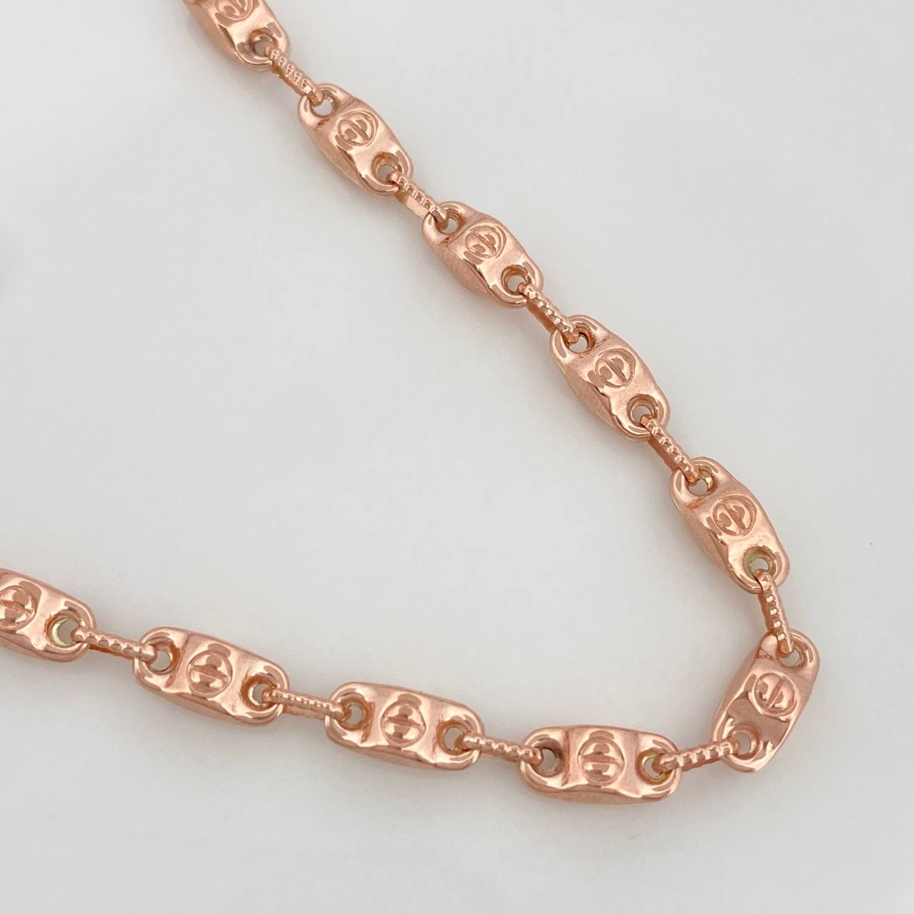 Cadena Rustica Tornillo 15.95gr / 25 in / 4.5mm Oro Rosa 18K $