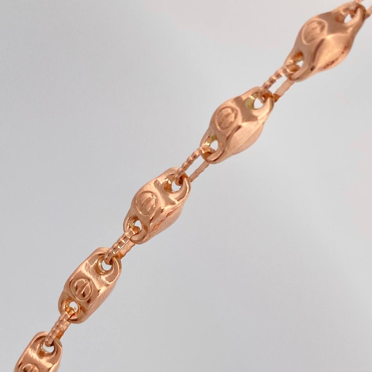 Cadena Rustica Tornillo 15.95gr / 25 in / 4.5mm Oro Rosa 18K $