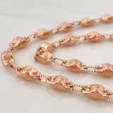 Cadena Rustica Tornillo 15.95gr / 25 in / 4.5mm Oro Rosa 18K $