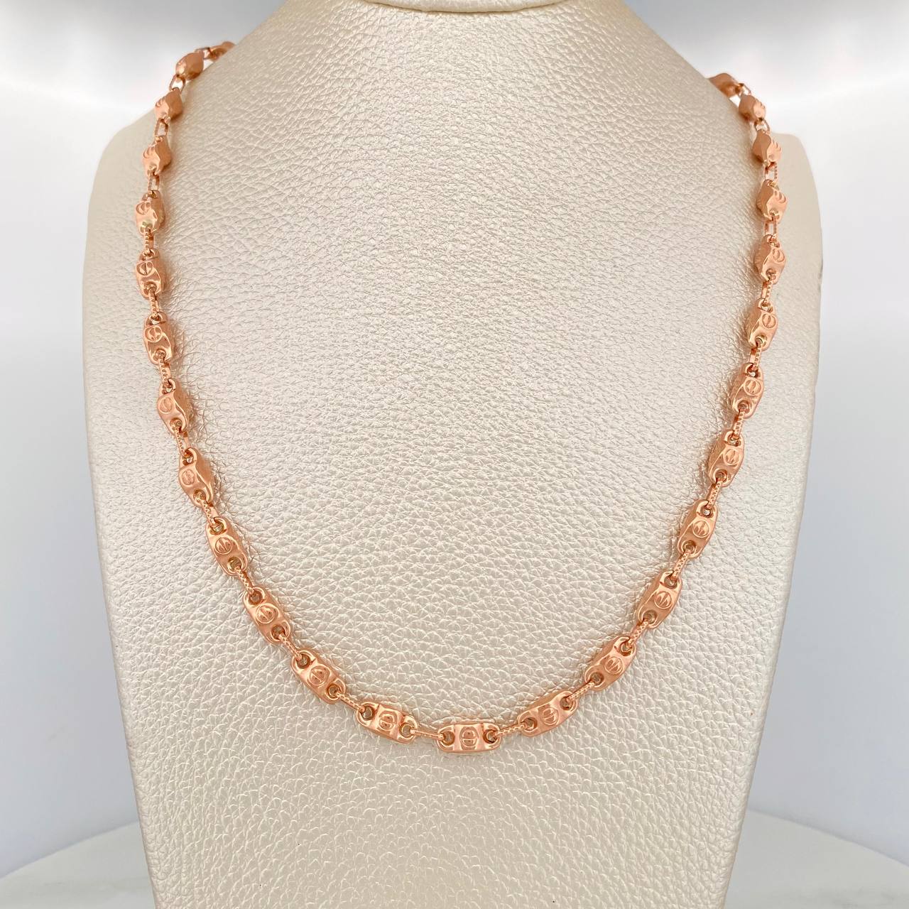 Cadena Rustica Tornillo 15.95gr / 25 in / 4.5mm Oro Rosa 18K $