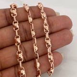 Cadena Rustica Burbuja 14.9gr / 24 1/2 in / 4.3mm Oro Rosa 18K $