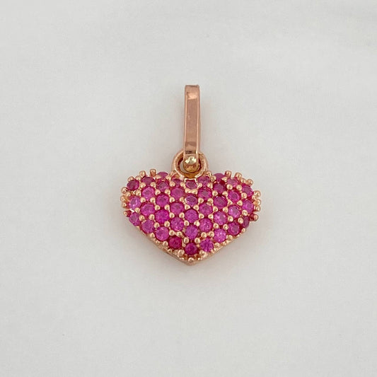 Dije Corazon 0.9gr / 1/2 in / Oro Rosa 18K &