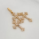 Dije Tres Cruces 1.5gr / 1 in / Oro Amarillo 18K %
