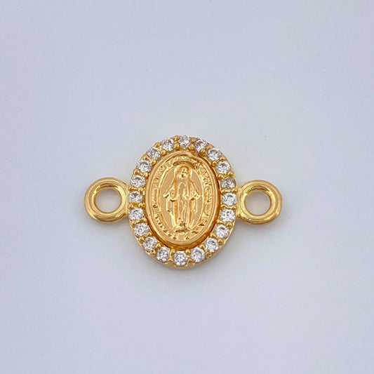 Herraje Virgen Milagrosa 0.65gr / 1/2 in / Oro Amarillo 18K %