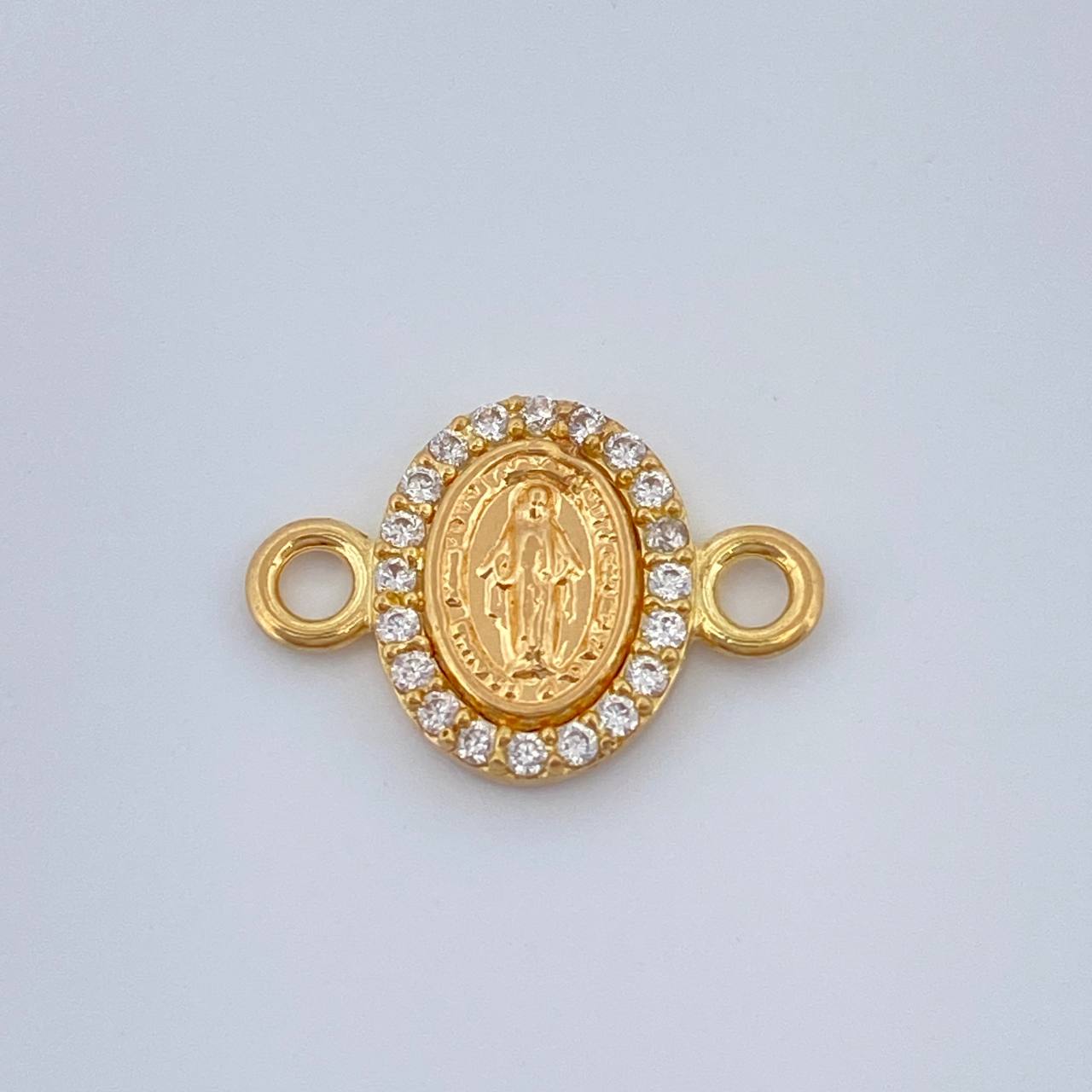 Herraje Virgen Milagrosa 0.75gr / 1/2 in / Oro Amarillo 18K %