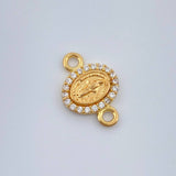 Herraje Virgen Milagrosa 0.65gr / 1/2 in / Oro Amarillo 18K %