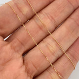 Set Cadena y Dije Veneciana + Dije Gata Esmeralda 1.15gr / 17 3/4 in / 0.4mm Oro Amarillo 18K (joya)%