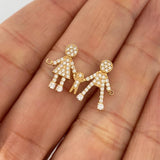 Herraje Familia Silueta 1.65gr / 3/4 in / Oro Amarillo 18K %