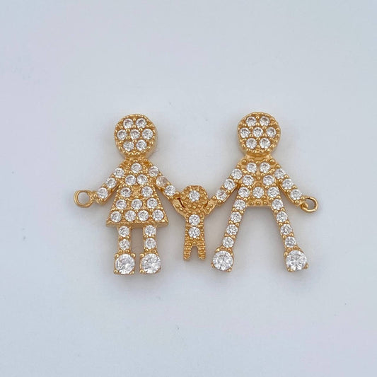 Herraje Familia Silueta 1.65gr / 3/4 in / Oro Amarillo 18K %