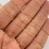 Set Cadena y Dije Veneciana + Dije Elefante Esmeralda 1.15gr / 17 3/4 in / 0.4mm Oro Amarillo 18K  (joya) %