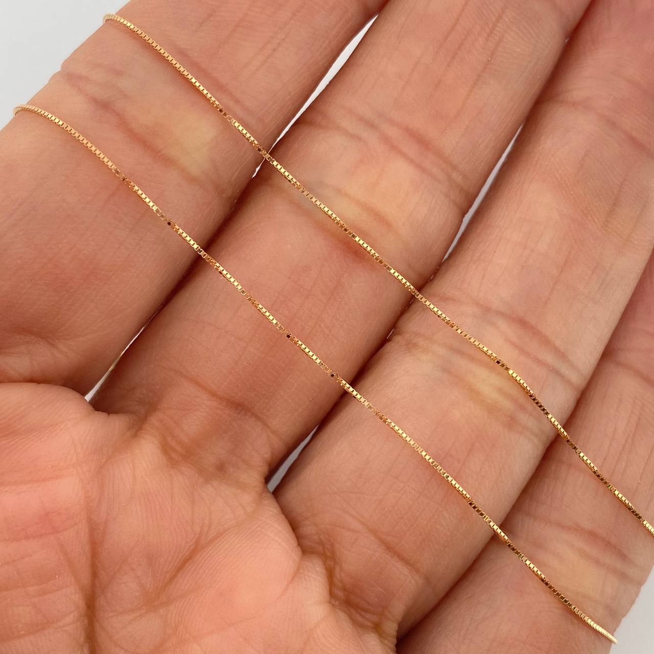 Set Cadena y Dije Veneciana + Dije Sirena Esmeralda 1.15gr / 15 3/4 in / 0.4mm Oro Amarillo 18K  (joya) %