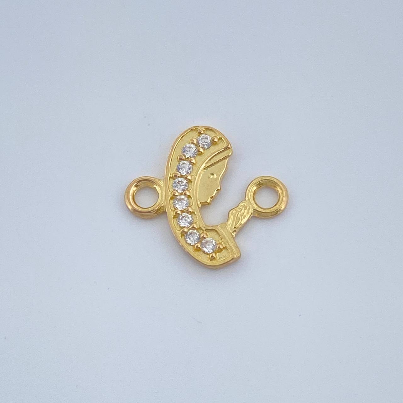 Herraje Virgen Maria 0.4gr / 1/2 in / Oro Amarillo 18K %