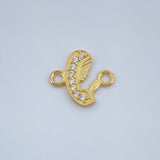 Herraje Virgen Maria 0.4gr / 1/2 in / Oro Amarillo 18K %