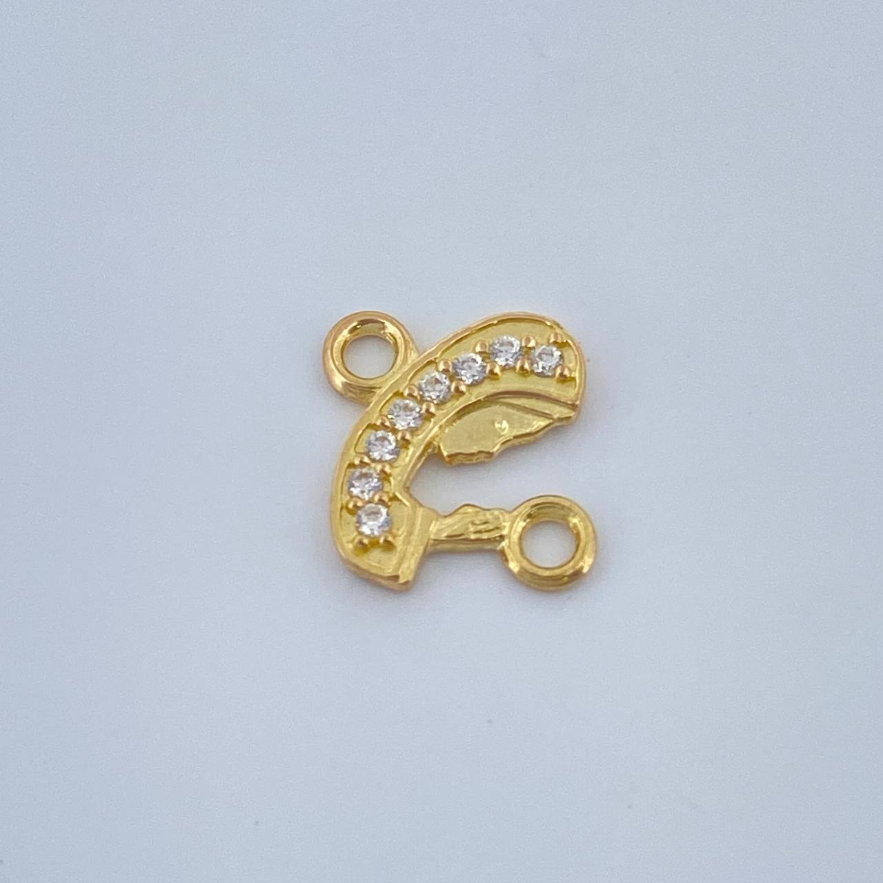 Herraje Virgen Maria 0.4gr / 1/2 in / Oro Amarillo 18K %