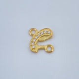 Herraje Virgen Maria 0.4gr / 1/2 in / Oro Amarillo 18K %