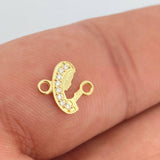 Herraje Virgen Maria 0.4gr / 1/2 in / Oro Amarillo 18K %