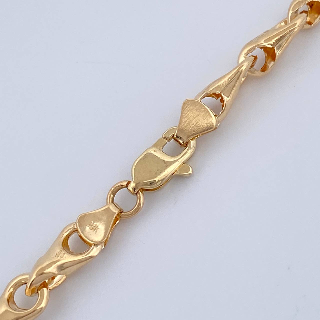 Cadena Espiga Rustica 9.4gr / 19 in / 4.35mm Oro Amarillo 18K %