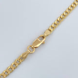 Cadena Cubana 8.3gr / 27 1/4 in / 3.25mm Oro Amarillo +1 18K %
