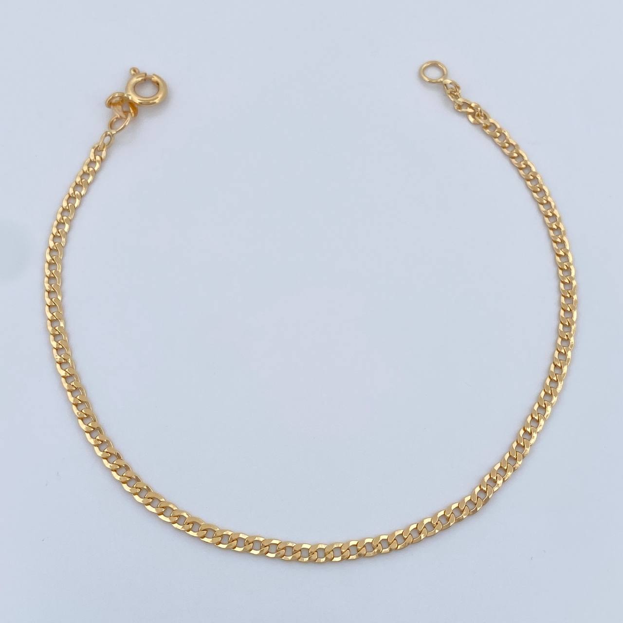 Pulso Cubano 1.95gr / 7 1/2 in / 2.8mm Oro Amarillo +1 18K