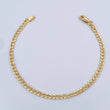 Pulso Cubano 2.8gr / 7 1/2 in / 3.17mm Oro Amarillo +1 18K %